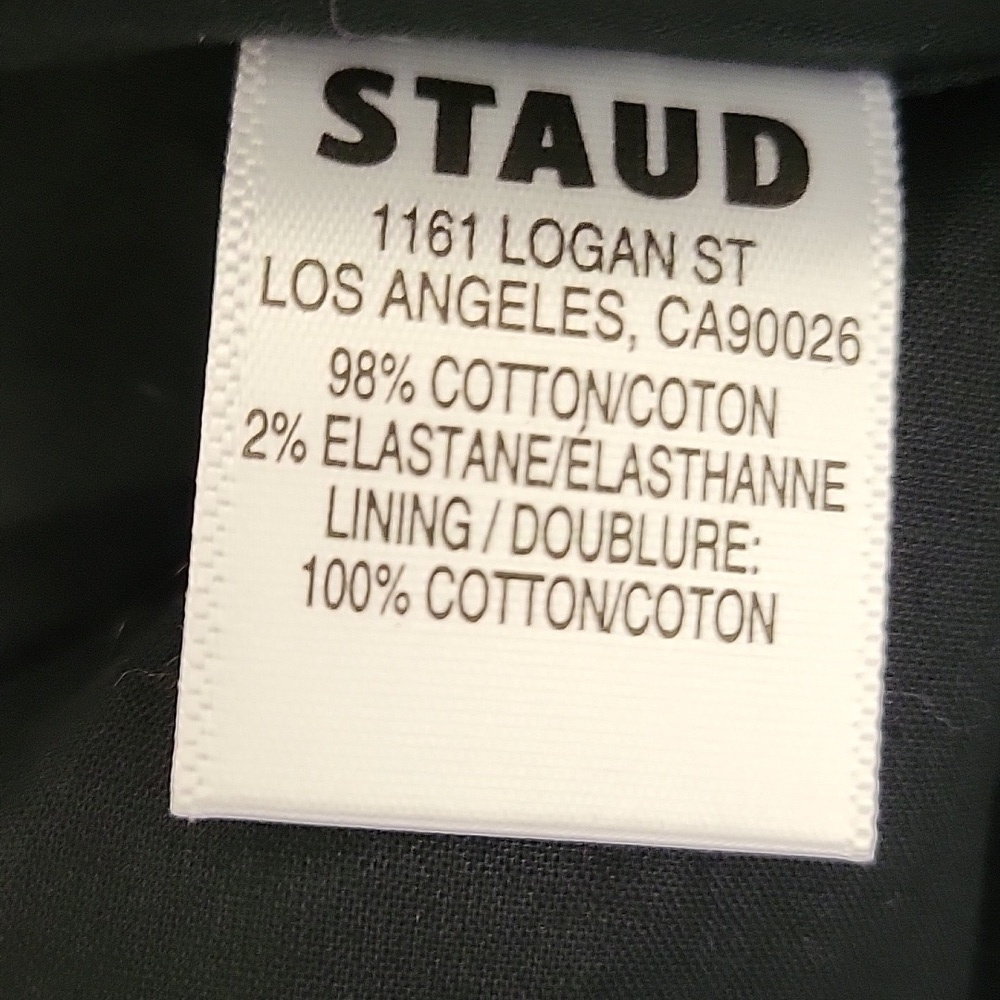 STAUD Black Cassidy Dress XS New Mini contemporary casual party date night - Picture 9 of 9